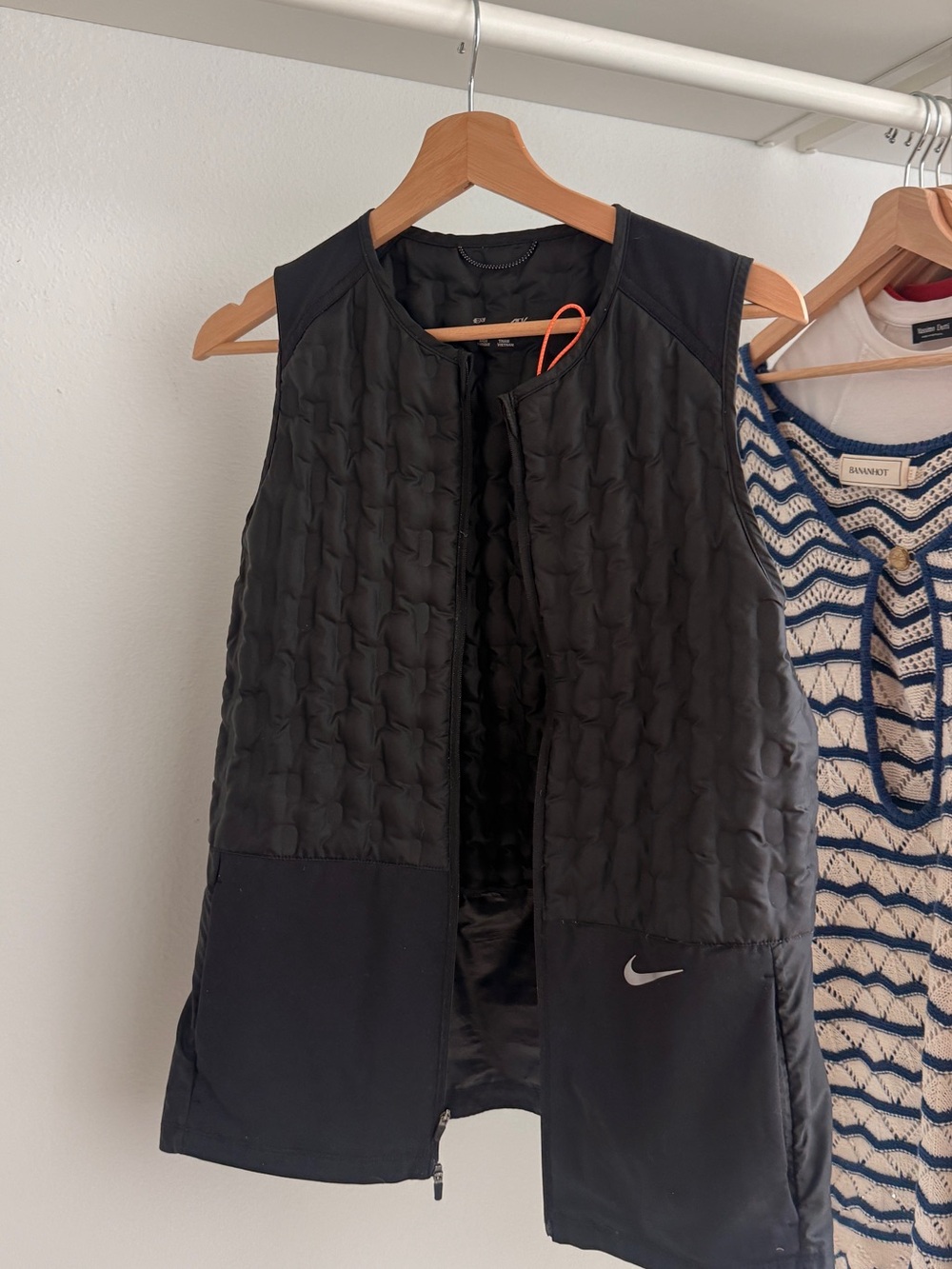 Nike Black Quilted Vest